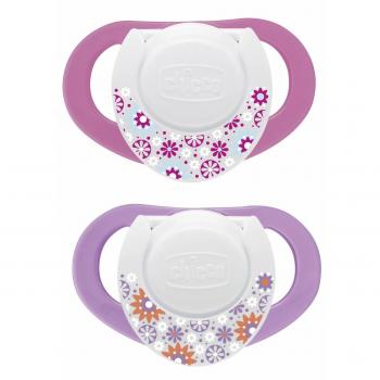 Chupete Chicco™ Silicona Anatómico Rosa 4M+ 2Pz