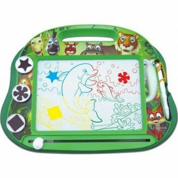 Lexibook Pizarra Mágica Animales Multicolor A5 con Accesorios Magnéticos