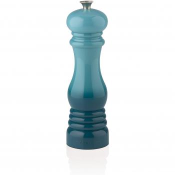 LE CREUSET Molinillo de Pimienta, Plástico ABS, 6.2 x 6.2 x 20.8 cm, Mecanismo de Cerámica, Verde Teal