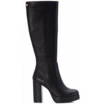 Xti Botas Altas para Mujer Tacón 10cm Negro Cierre de Cremallera 142179
