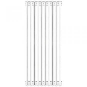 Radiador tubular de acero desmontable 4 columnas 180 cm Ercos OLBIA Blanco