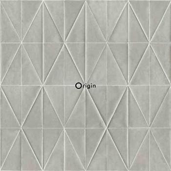 Papel Pintado Gráfico Gris - 53 cm x 10.05 m - Origin Wallcoverings