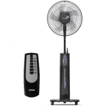 Ventilador Nebulizador de Pie Haeger Black Mist II con Mando 70W Negro