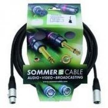 Cable XLR Neutrik 3 polos 6m Sommer Cable negro