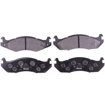 Juego de pastillas de freno HELLA 8DB 355 006-371 para AMC, Hummer y Jeep - no preparado para indicador de desgaste - cuatro pastillas por set
