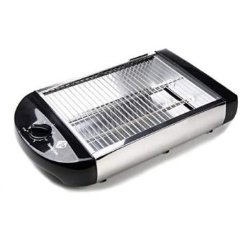 Tostadora Horizontal Inoxidable Family Care 600W, 6 Niveles de Temperatura, Bandeja Recogemigas Extraíble y Fácil Limpieza