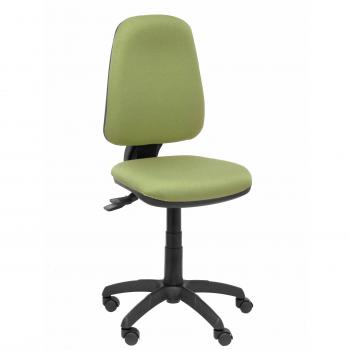 Silla Piqueras y Crespo Sierra S Mecanismo Asincro Regulable en Altura Asiento y Respaldo Tapizado Bali Verde Oliva Base Poliamida Negra