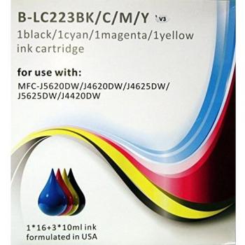 Cartuchos de Tinta Compatible Brother LC-223 Pack BK/C/M/Y No OEM