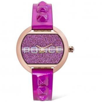 Reloj Mujer Police PL16070BSR.09PU con Correa de Cuero Negro (Ø 36 mm)