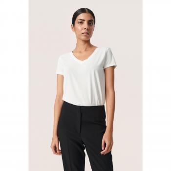 Soaked in Luxury Women's White V-Neck T-Shirt XL