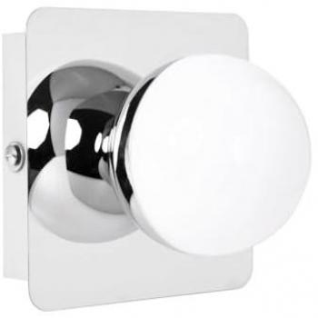 Aplique de pared SIRLA 1x5W LED 550lm 4000K IP44 cromo dimensiones L.12xAn.11xAl.12cm