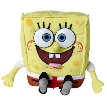 Peluche interactivo de Bob Esponja 30 cm con sonidos y divertidas funciones, ideal para fans y niños desde los primeros meses de vida