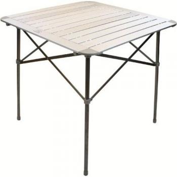 HIGHLANDER FUR073 - Mesa para Acampada, Color Plateado