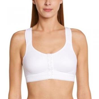 ODLO High Power - Sujetador de running para mujer, tamaño 100A, color blanco