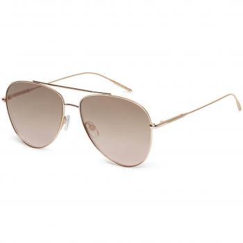 Ted Baker TB1625 Sutton Men's Aviator Sunglasses, Gold/Rose Gold Frame, Brown Gradient Lenses, Size 58