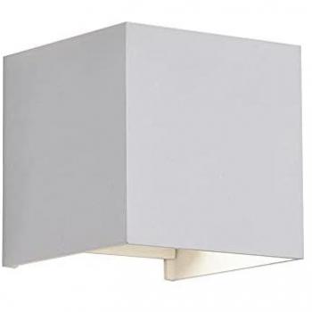 Aplique LED de exterior Wonderlamp Leva Blanco (2x5W - 4000K, IP54, orientable)