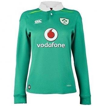 Canterbury England - Camiseta de Irlanda Home Rugby para hombre clásico de manga larga - Bosphorous Verde, Tamaño 16