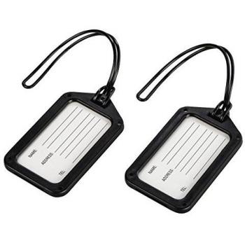 HAMA 128768 TRAVEL ETIQUETA P/MALETAS NEGRA 2UDS