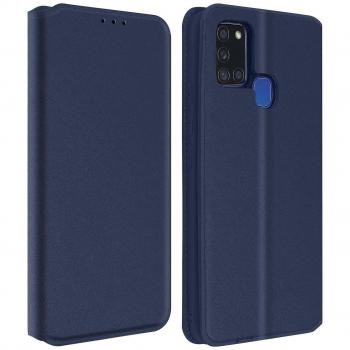 Funda Billetera Soporte para Samsung Galaxy A21s - Azul Oscuro
