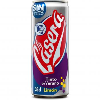 La Casera® Refresco de Tinto de Verano con Limón sin Alcohol - Lata 33cl