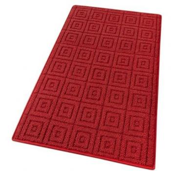 Alfombra de Cocina 3D Burdeos Antideslizante 100% Made in Italy Lavable Absorbente 57x240 cm
