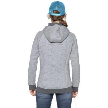 Sudadera con Capucha Wild Country Transition 2 Full Zip Gris Blanco Mujer - Talla M