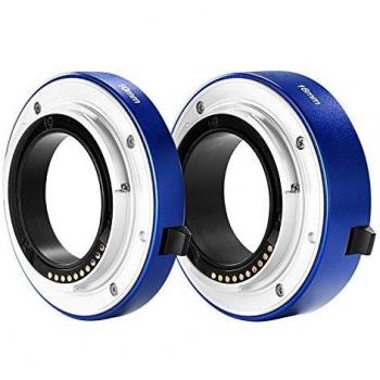 Neewer® All-metal Auto-focus Macro Extension Tube Set 10mm&16mm for SONY E-mount Mirrorless Camera NEX 3/3N/5/5N/5R/A6000/A6300 and Full Frame A7 A7S/A7SII A7R/A7RII A7II Blue