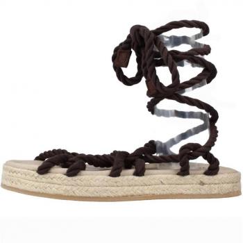 Sandalias de Mujer Marca Yellow Modelo Rope Color Marrón