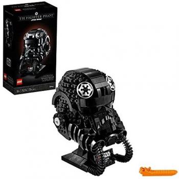 LEGO 75274 Star Wars Tie Fighter Pilot - Figura de construcción de Casco de piloto de Caza Tie