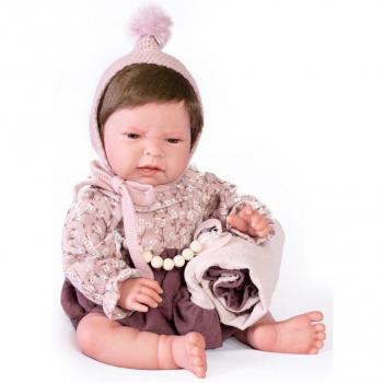 Muñecas Antonio Juan Sweet Reborn Lea con Mantita Morada 42 cm 80217