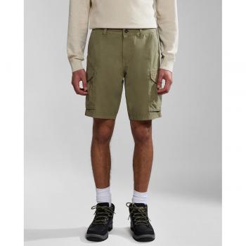 Bermuda Noto 2.0 de hombre estilo cargo lisa en color verde liquen de Napapijri
