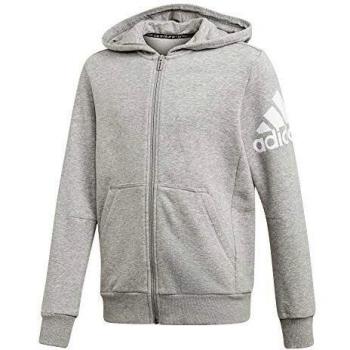 adidas Yb Mh Bos FZ Sudadera, Niños, Medium Grey Heather/White, 1516Y