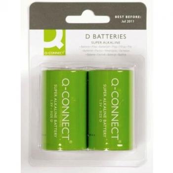 Q-CONNECT 2 x D Single-Use Battery Alcalino - Pilas