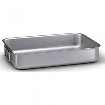 Rostiera Profesional Ballarini Alta Pesada de Aluminio con Manijas Abatibles 30x22 cm