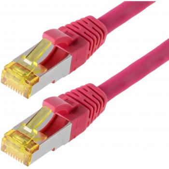 Cable de Red S/FTP (PIMF) CAT 6a 7,5 m Magenta