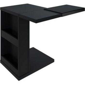 LEVIRA – Mesa Auxiliar, Mesa de Apoyo, Lippe - 75 x 68 - Negro