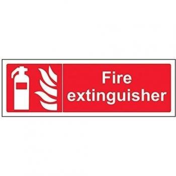 vsafety 13024 ax-r extintor equipo señal, 1 mm plástico rígido, paisaje, 300 mm x 100 mm