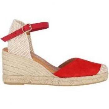 Chika10 Leather CIBELES 09 Alpargatas de Cuña Rojo/Red