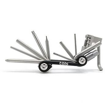 Multiherramienta Tols Lexia 13 - 13 funciones, incluye 7 llaves Allen, destornillador estrella, destornillador plano, llave Torx y tronchacadenas para mantenimiento de bicicleta