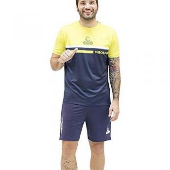 VIBORA Camiseta Advanced Pro Marino Amarillo