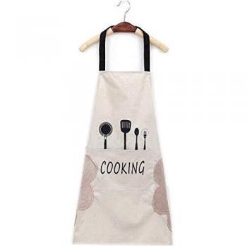 LINKLKBOY Delantales Impermeables Ajustables del Cocinero con Bolsillo Cocina de Cocina para Mujeres Hombres,Delantal Chefs Cocina para Cocinar/Hornear