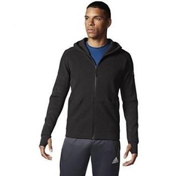 adidas Ufb Zne Hoody - Sudadera para hombre, color negro / gris, talla L