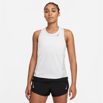 Camiseta de running Nike Dri-FIT Race para mujer - Blanco (M)