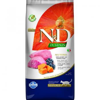 Farmina N&D Pumpkin Neutered Grain Free Lamb Cat Food 5 Kg