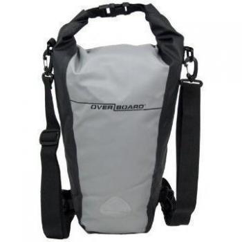 Overboard Classic Bolsa Estanca, 38 cm, 15 litros, Negro/Plata