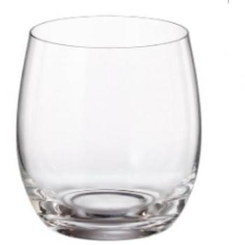 Set de 6 Vasos de Cristal Transparente Bohemia Clara 410cc - Vasos Duraderos y Resistentes, Versátiles, Aptos para Lavavajillas, Presentación Elegante