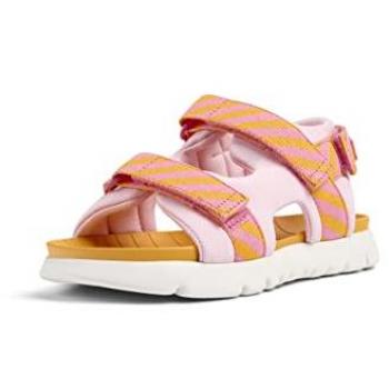 Sandalias Camper Oruga Multicolor para Niña - Rosa/Naranja, Talla 38, Textil de Calidad