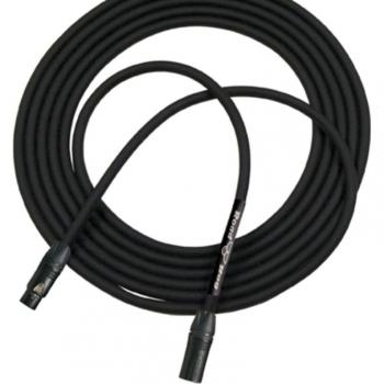 Pro Co Sound HOGM-30.K 30' Roadhog Mic Cable, Neutrik XLRF-XLRM, Black