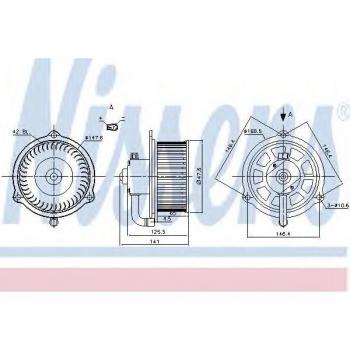 Ventilador interior NISSENS 87158 - Ventilador habitáculo, compatible con varios modelos de vehículos, diseño optimizado para un flujo de aire eficiente, fácil instalación, fabricado con materiales de alta calidad para mayor durabilidad y rendimiento