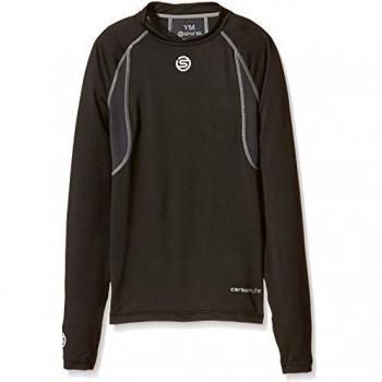 Skins Top Carbonyte Youth Long Sleeve Round Neck - Prenda, color negro, talla s